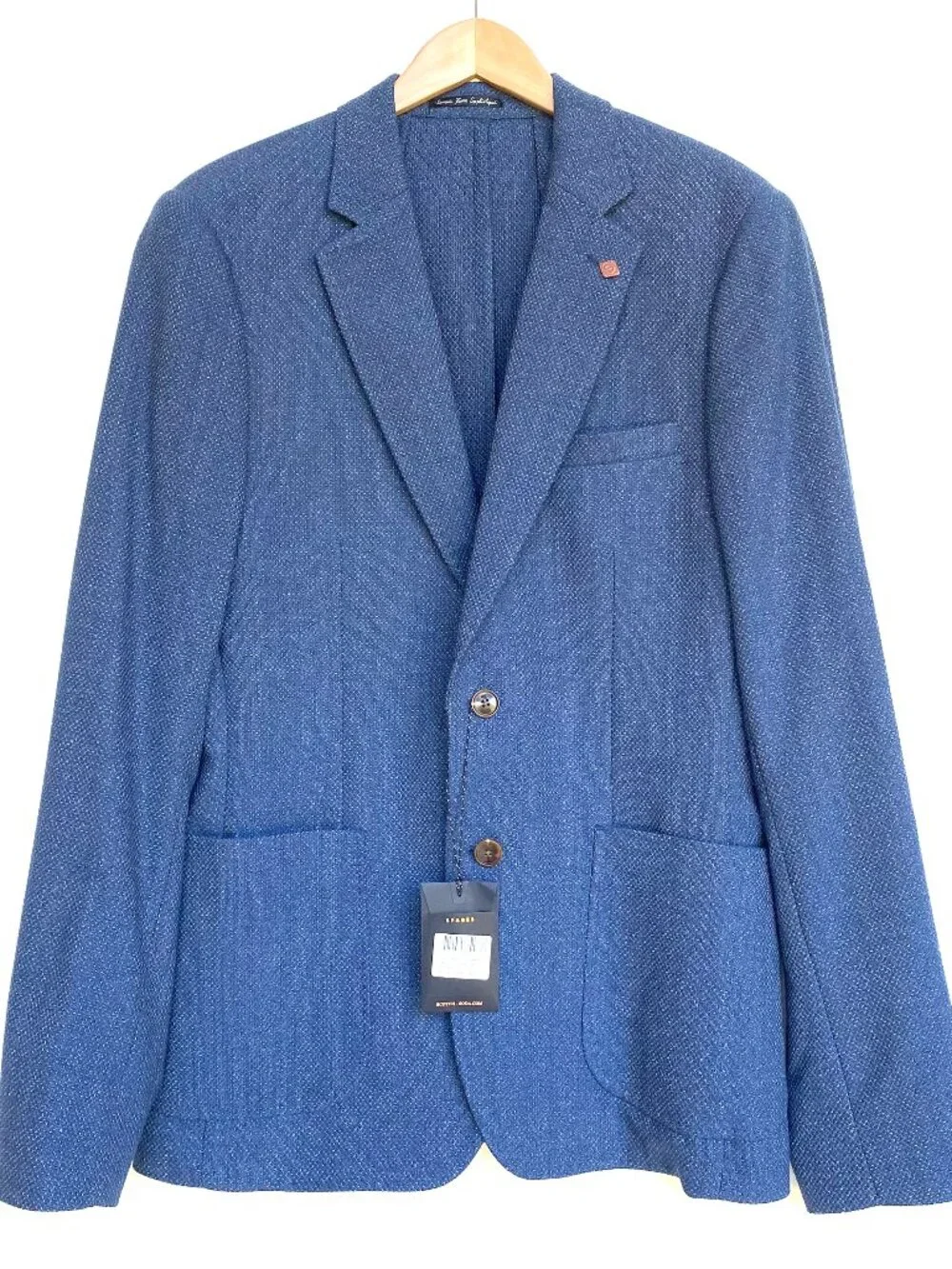 NWT Scotch & Soda Unstructured Jersey Texured Blazer Sports Coat Size L